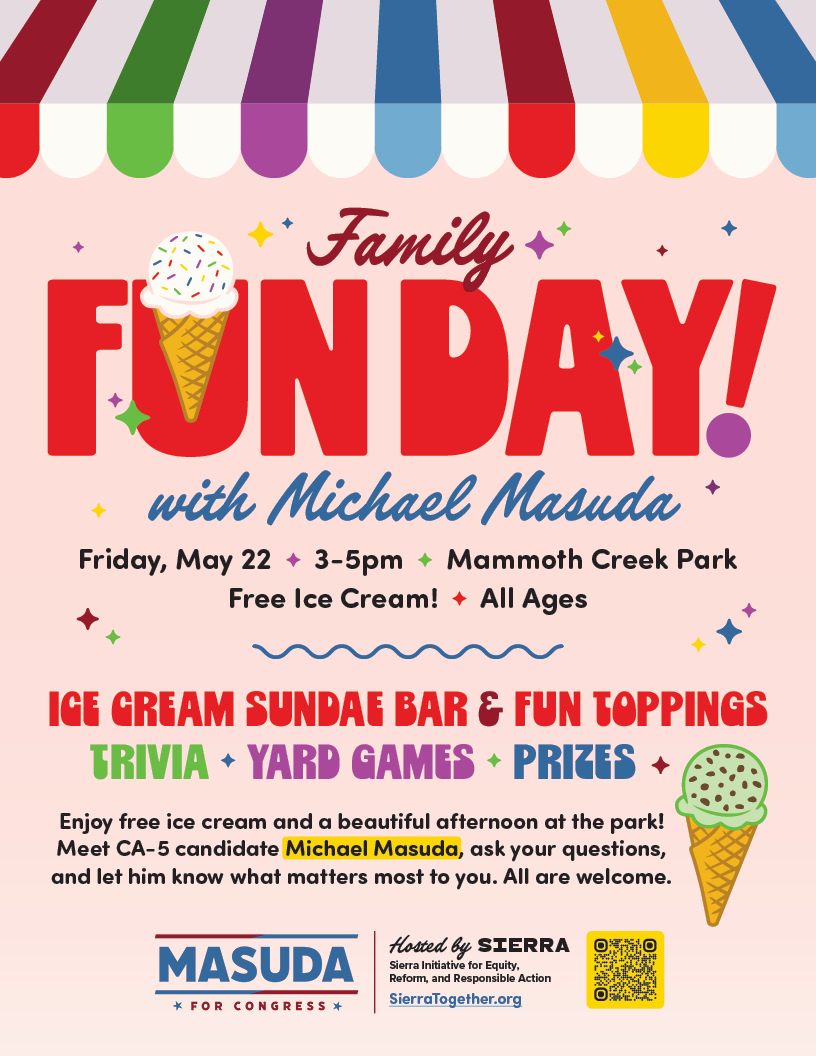 Family Fun Day with Michael Masuda — event flyer